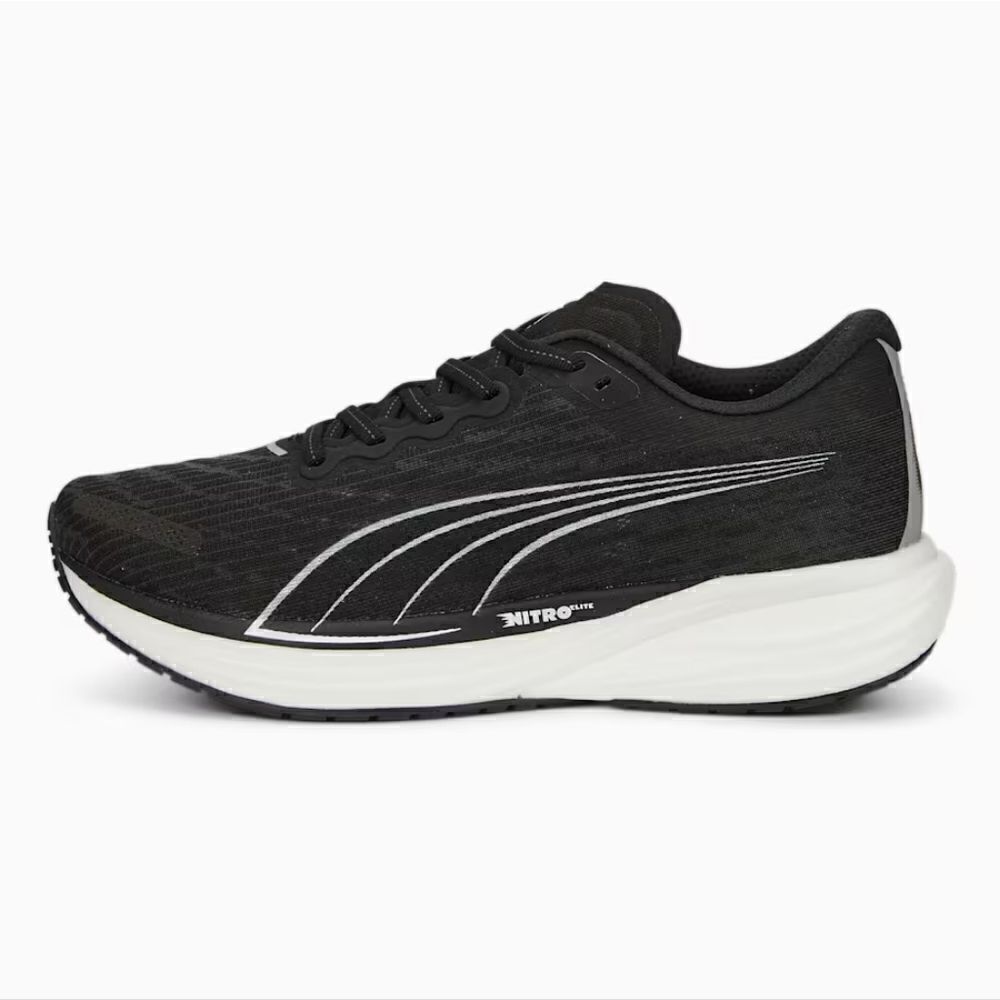 Puma Deviate Nitro 2 Elite Men's Running Shoes Black White 11.5 PWRPLATE New SE